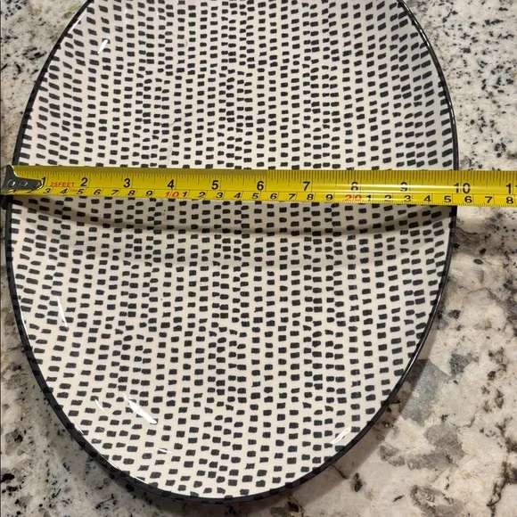 Cost Plus World Market Cream Oval Plates - Picture 6 of 6